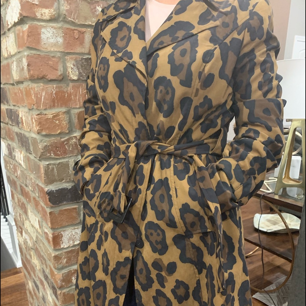 INC leopard print lightweight jacket